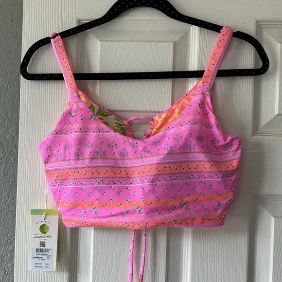 Maaji reversible lace up back bikini top - Picture 1 of 10